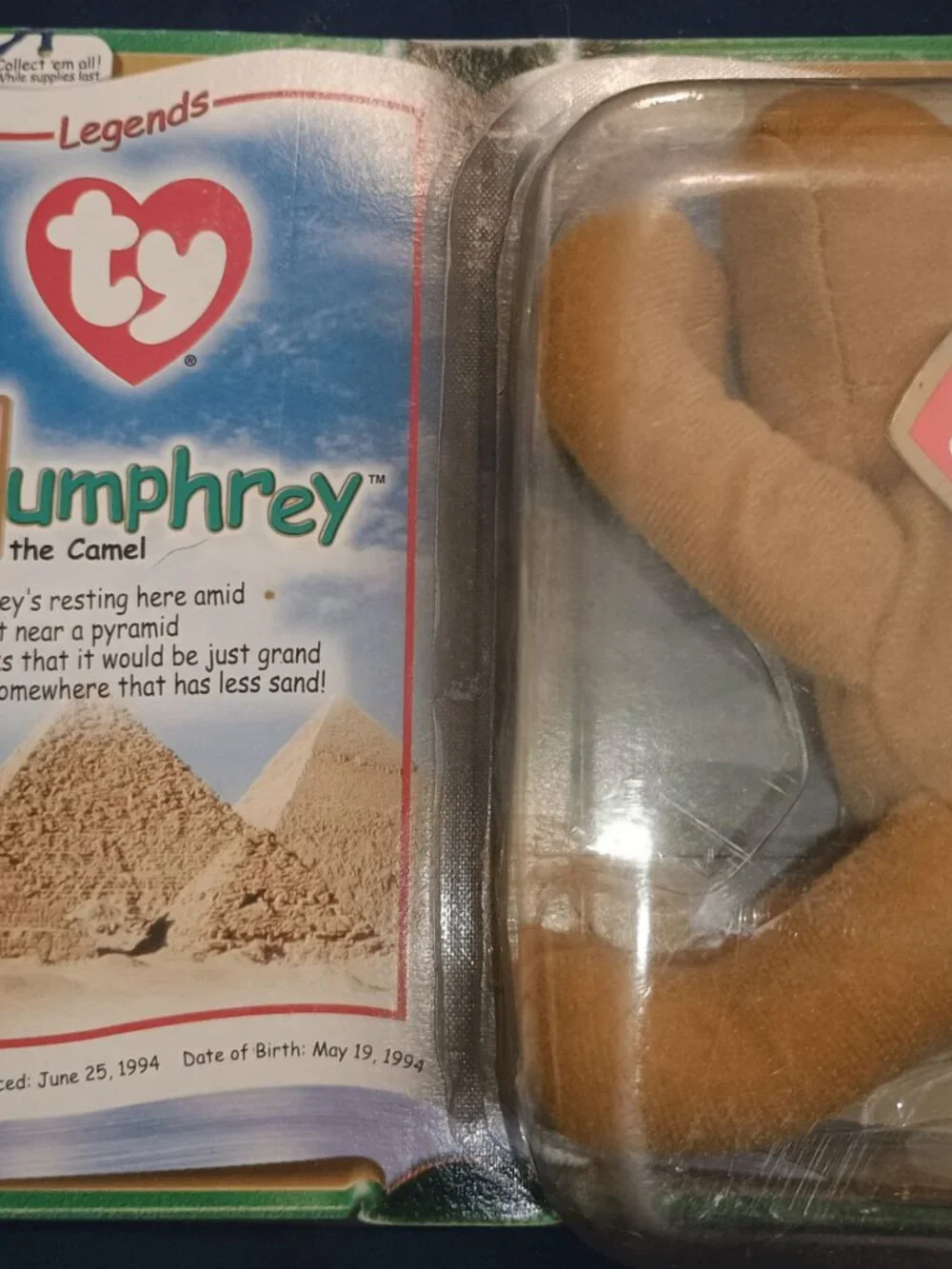 Ty Beanie Baby Humphrey Camel McDonald's 1993